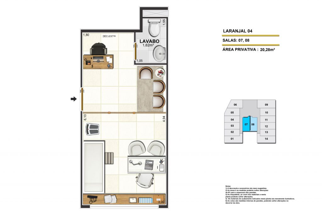 Sala Comercial 8 Life Offices Volta Redonda