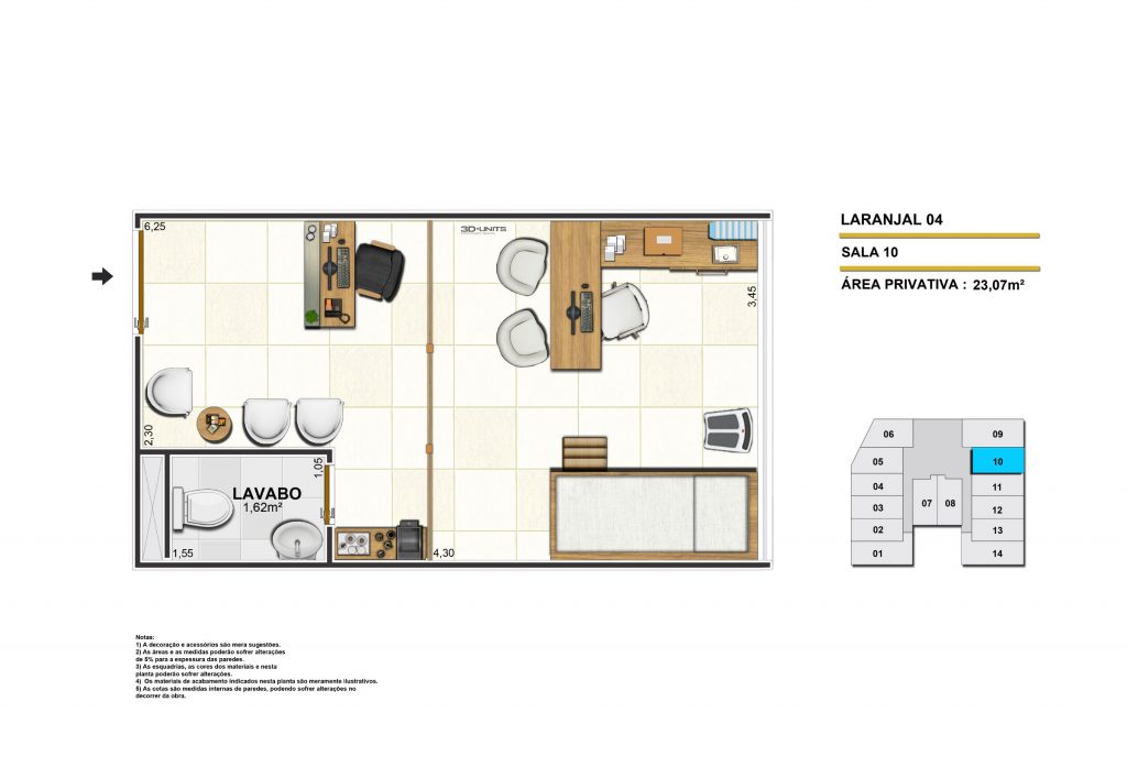 Sala Comercial 10 Life Offices Volta Redonda