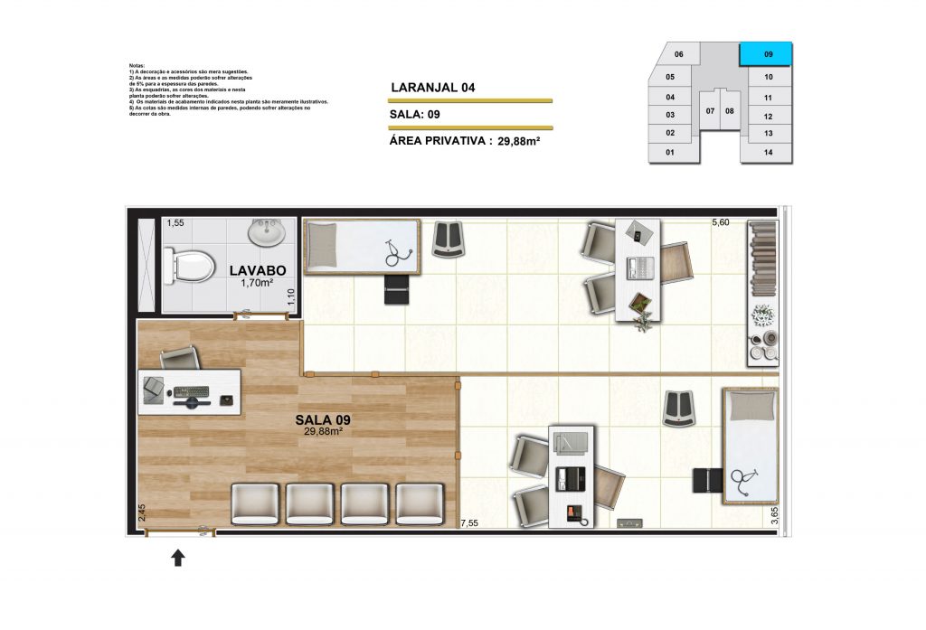 Sala Comercial 9 Life Offices Volta Redonda