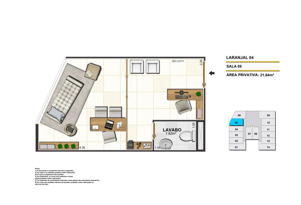 Sala Comercial 6 Life Offices Volta Redonda